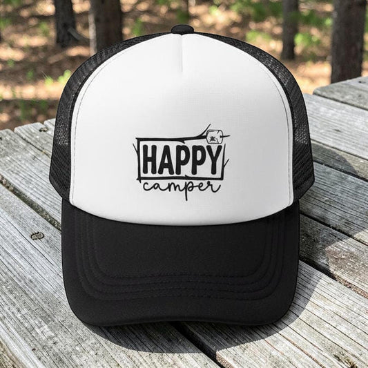 Kids Youth Happy Camper Smores S'mores Camping Trucker Hat