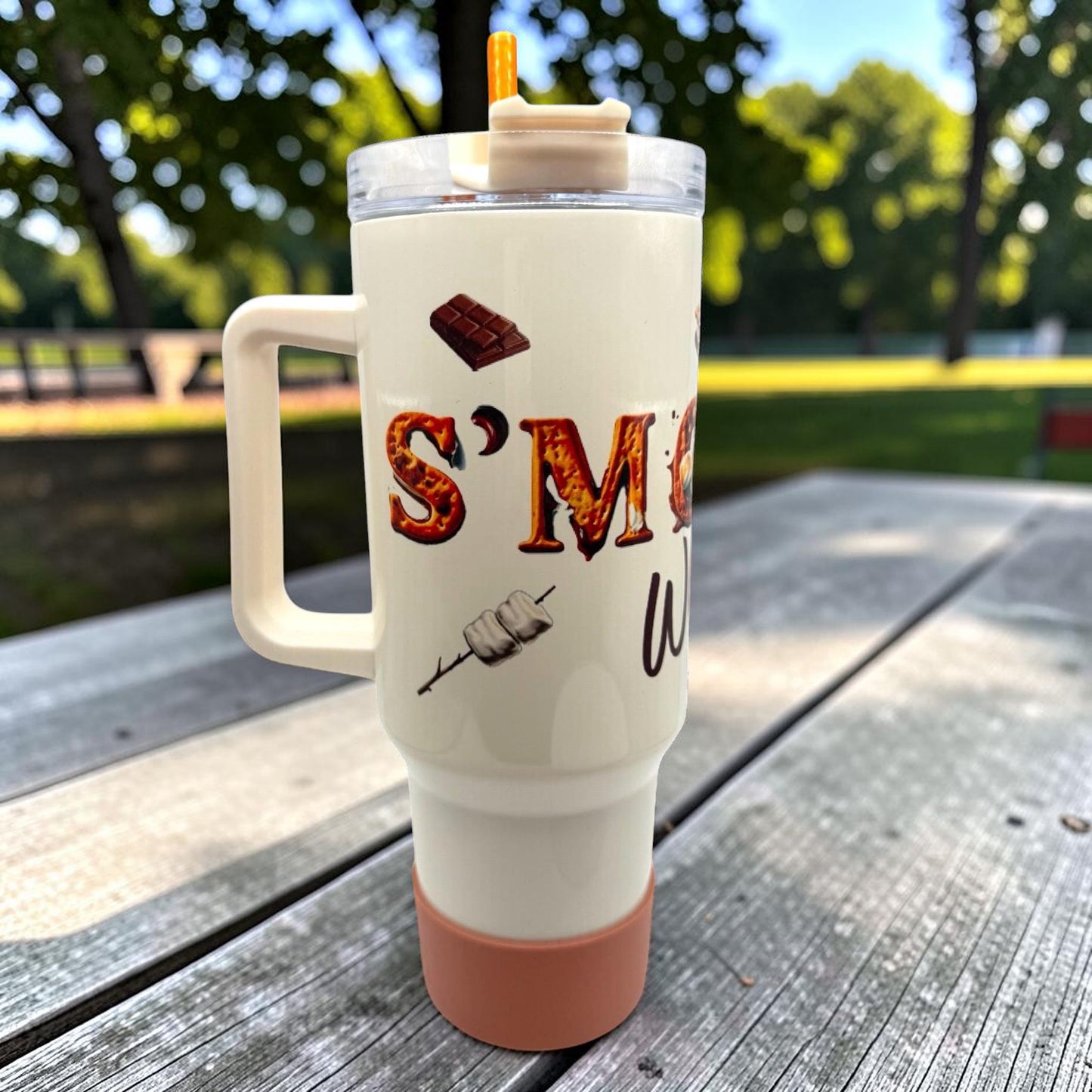 S'mores Whore Smores Camping Camper Tumbler 40oz Marshmallows