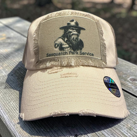 Sasquatch Ranger Bigfoot Camping Hat Cap