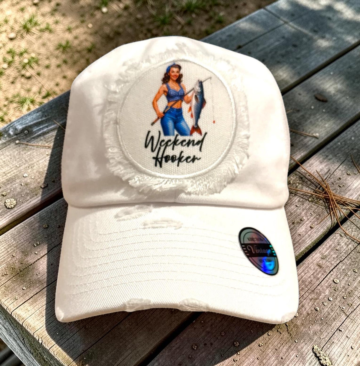 Weekend Hooker Hat Cap Fishing Blonde Brunette cap