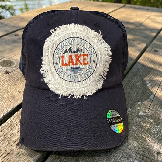 Errbody at the Lake Gettin Tipsy Lake Life Hat Camping Cap