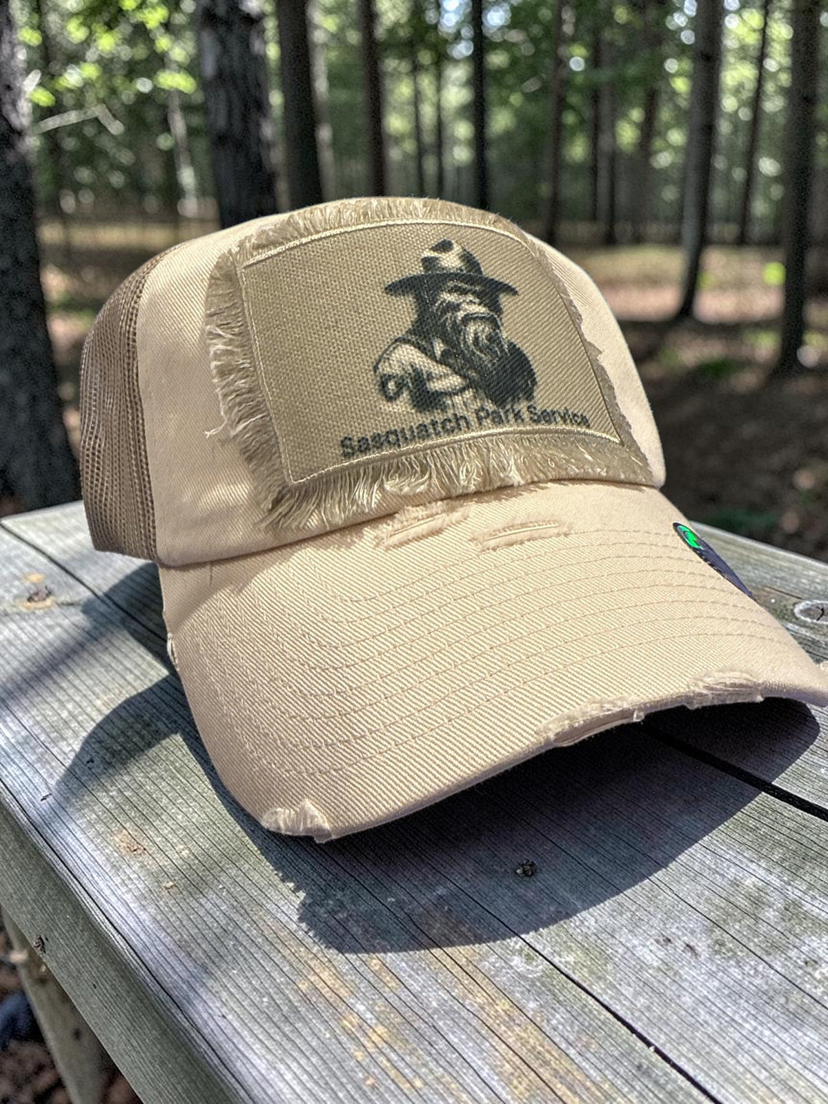 Sasquatch Ranger Bigfoot Camping Hat Cap