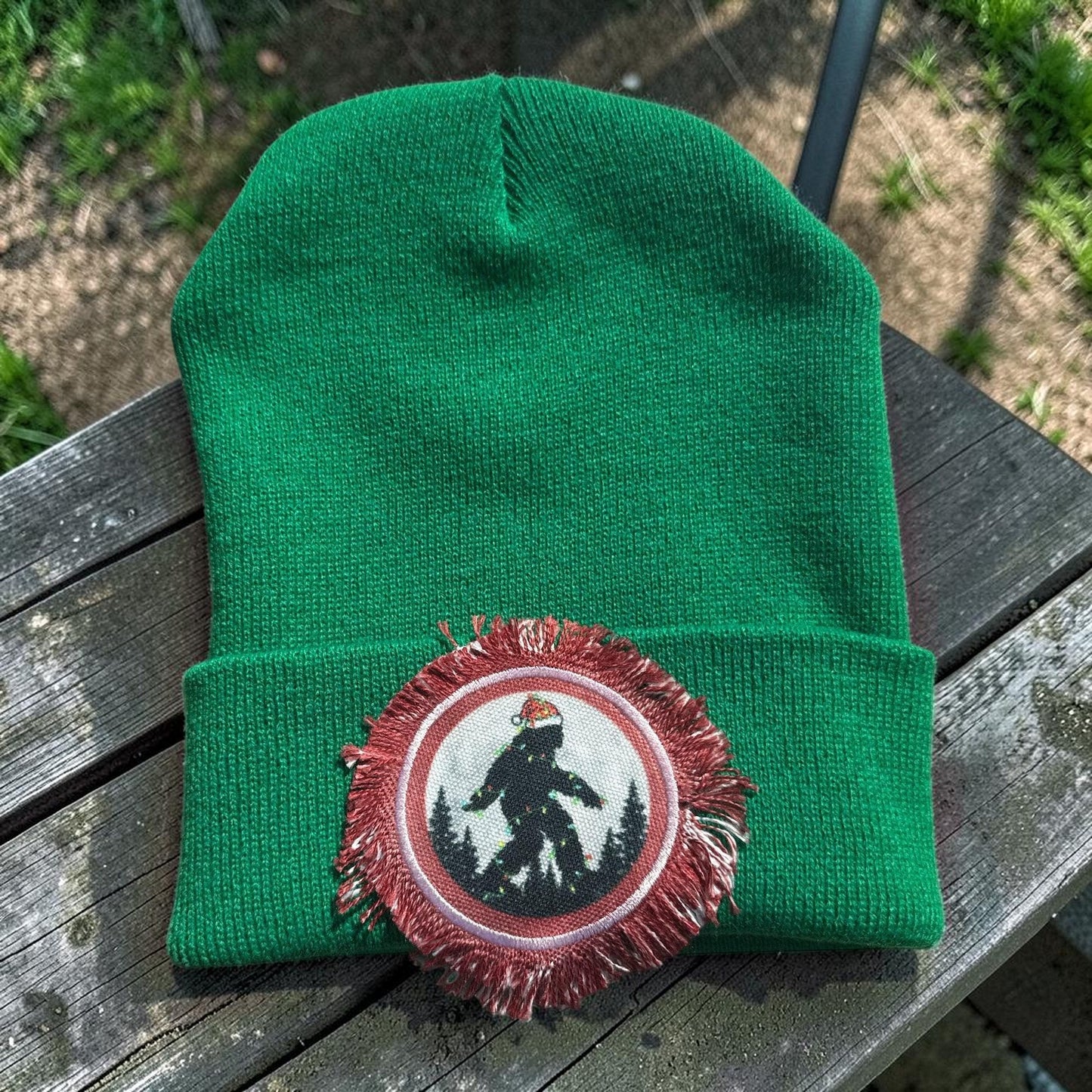 Bigfoot Christmas Beanie Skull Cap