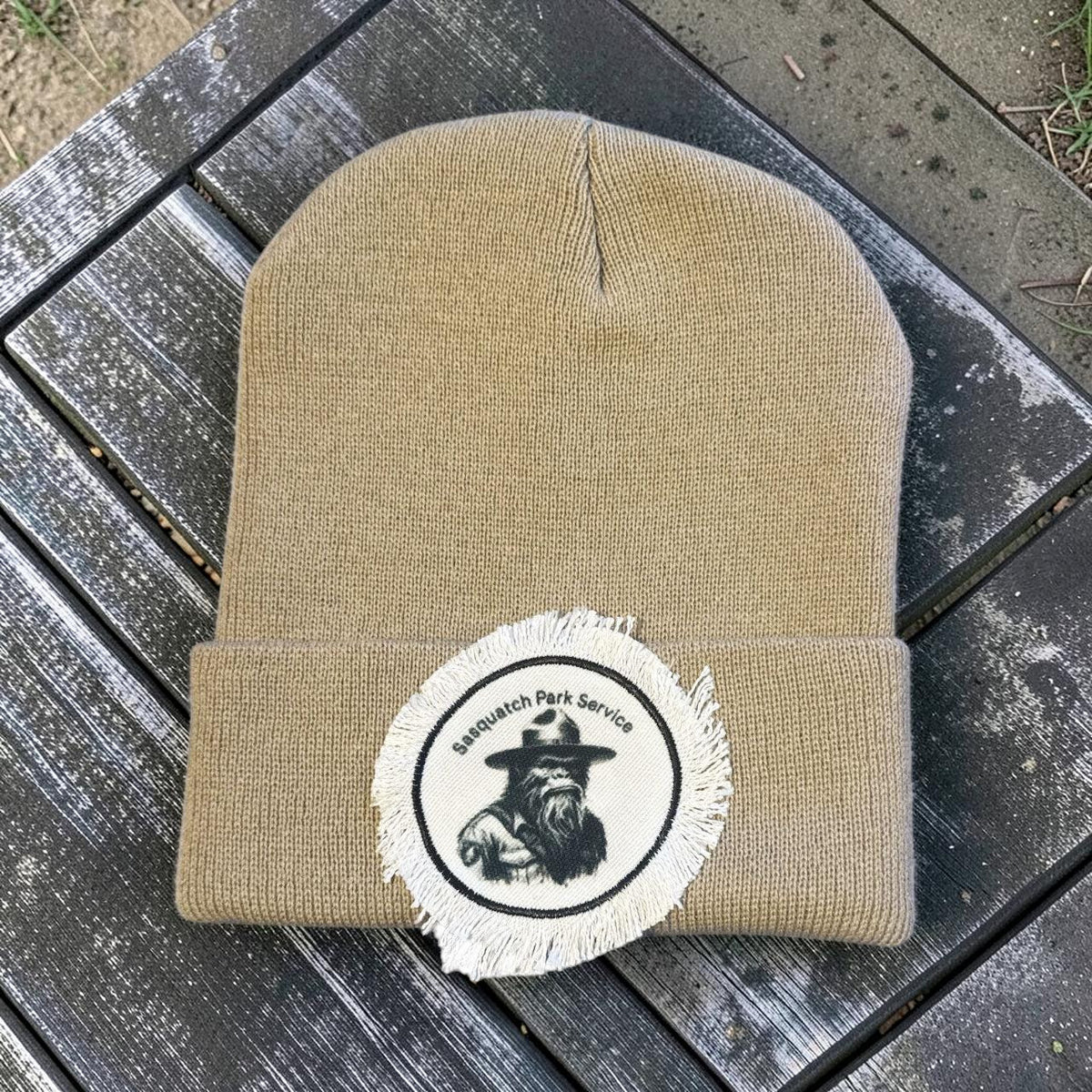 Sasquatch Ranger Khaki Bigfoot Beanie