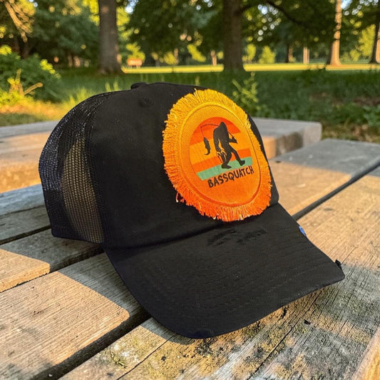 Basssquatch Fishing Bigfoot Sasquatch Hat Cap