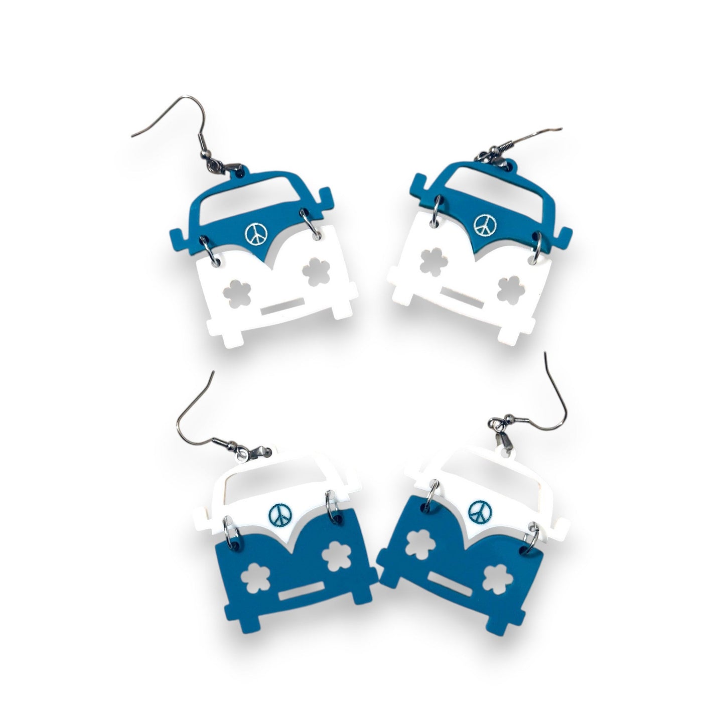 Retro Vanlife Hippie Van  Earrings